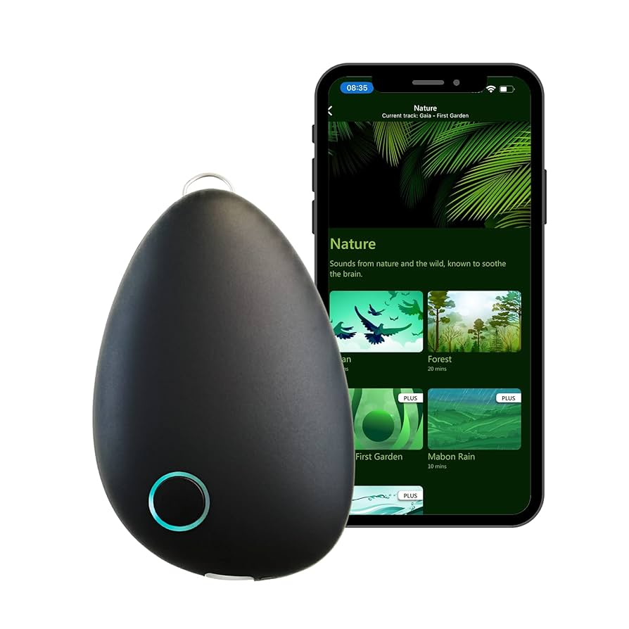 The Sensate wearable device designed for calming the nervous system through resonance.