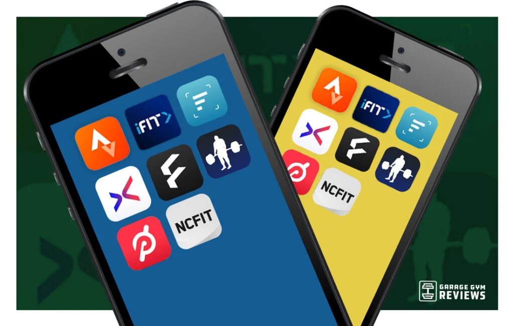 A selection of mobile apps for personal training and fitness tracking.