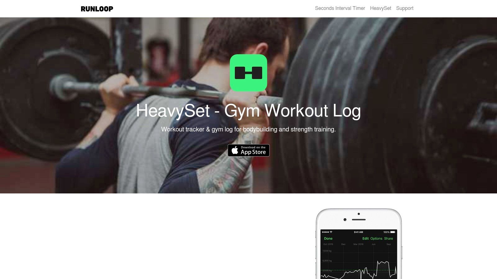 A detailed workout log on a smartphone app showing exercises with weights, reps, and RPE values.