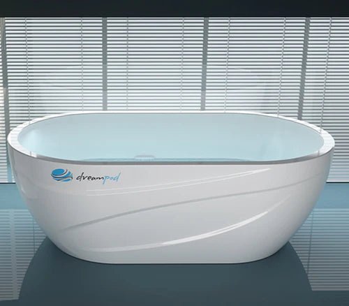 A commercial-grade Dreampod ice bath system with integrated temperature controls.