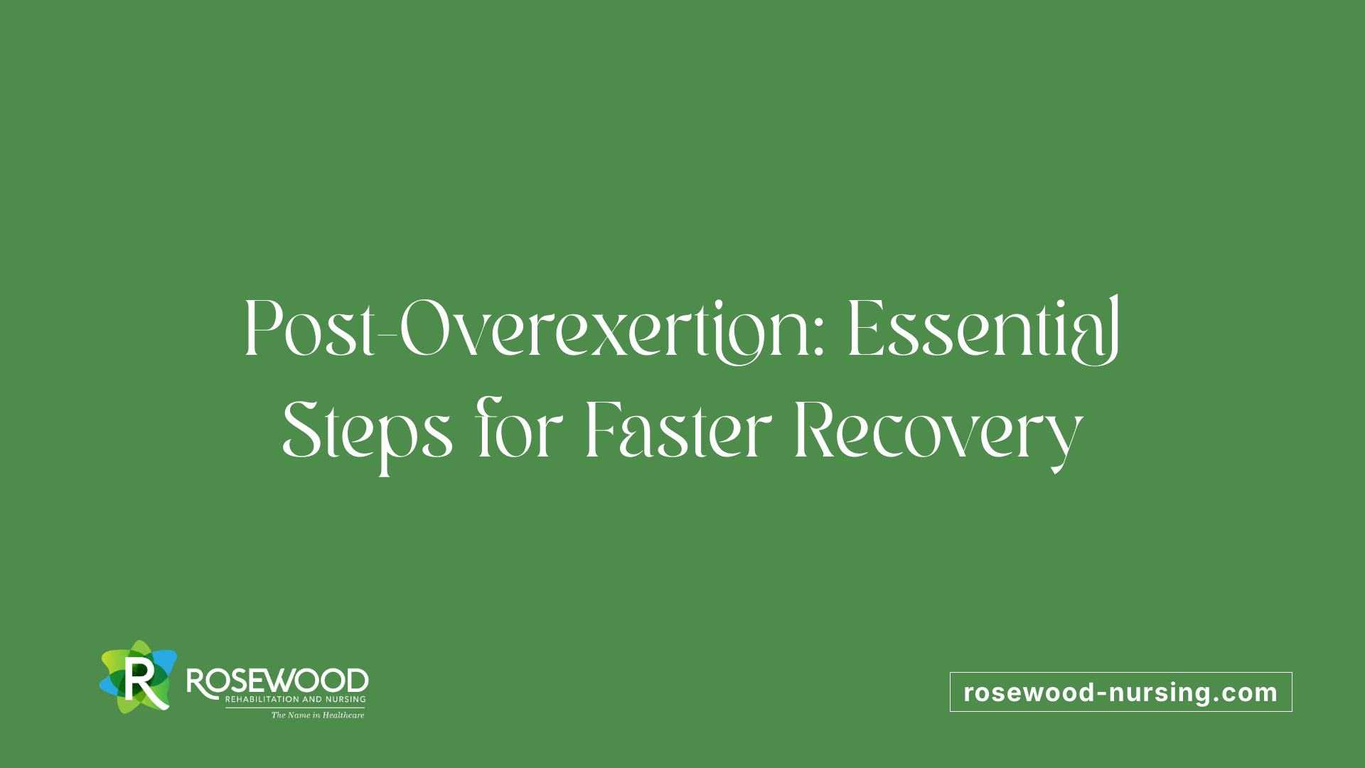 A clean visual layout summarizing essential steps for faster post-workout recovery.